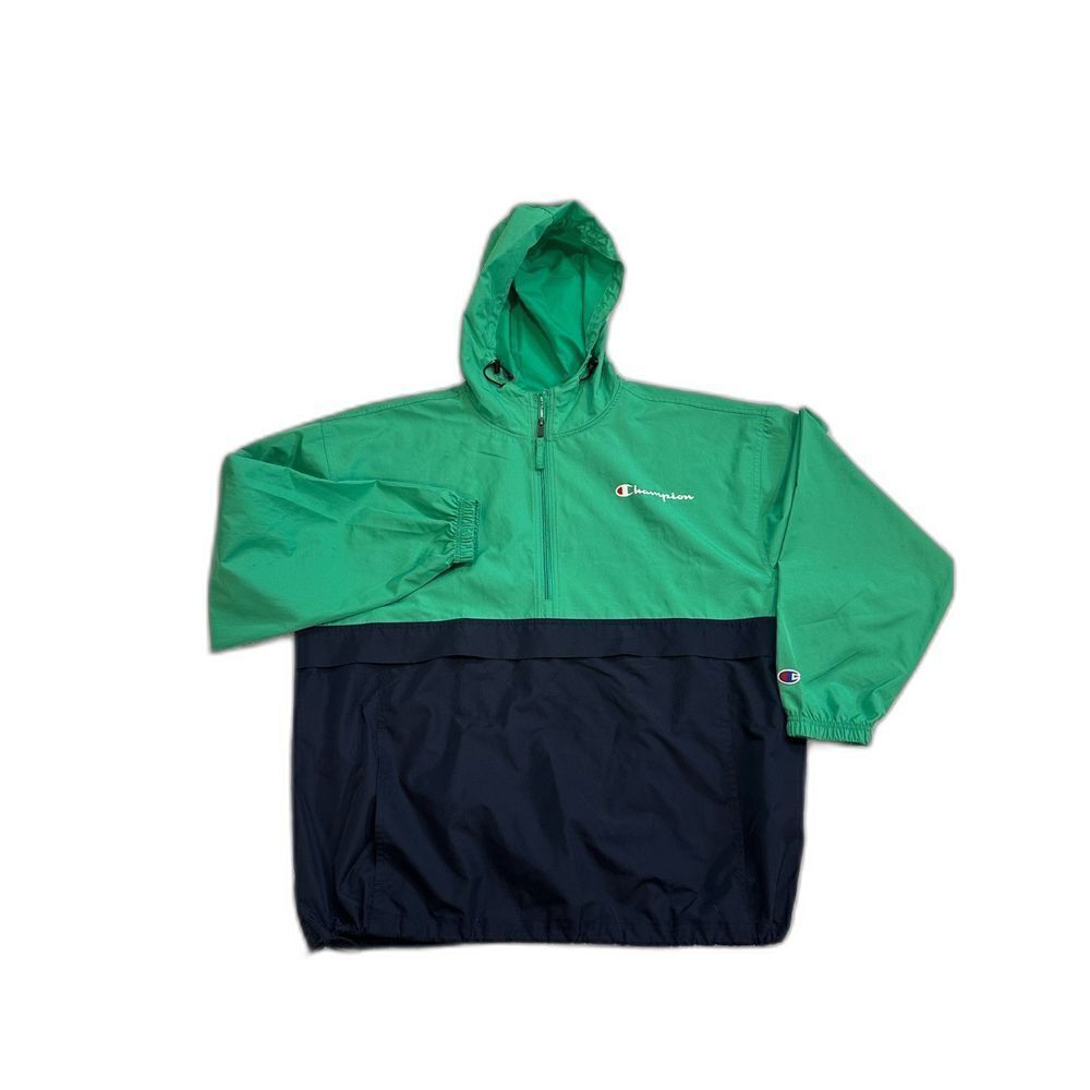 Columbia Men's Blue Teal Pullover Quarter Zip Front Pocket Size XL